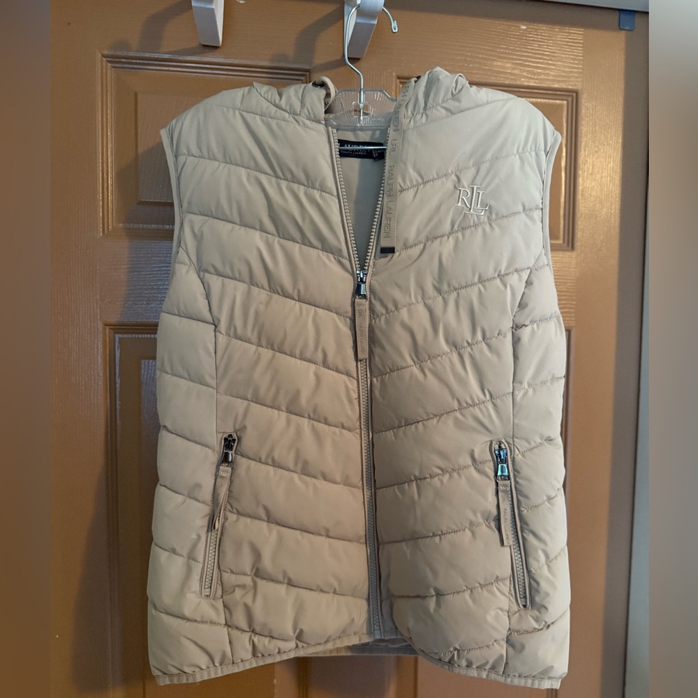Ralph Lauren Light Tan Quilted Vest